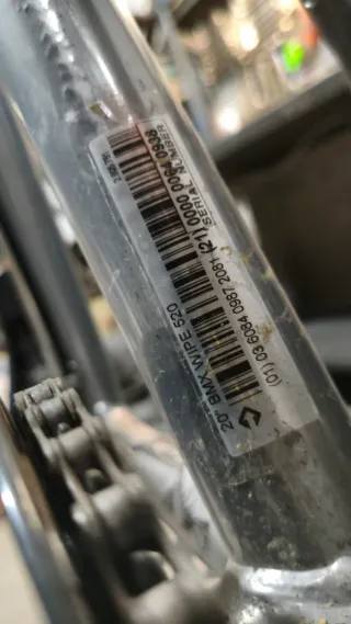 Bicicleta BMX Wipe 520 20 plateada