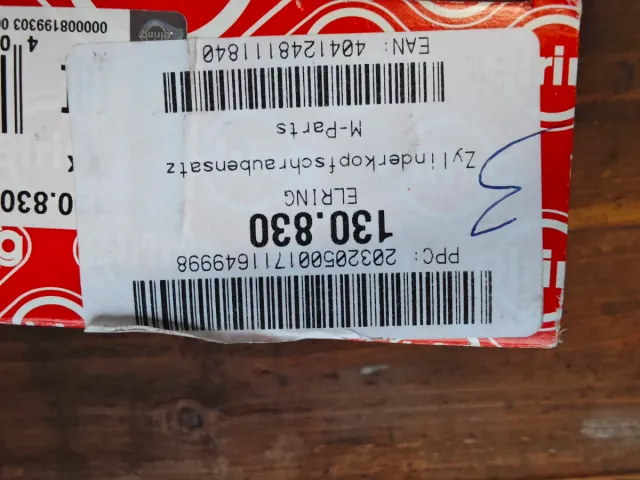 Tornillos culata Elring 1.8 20VT