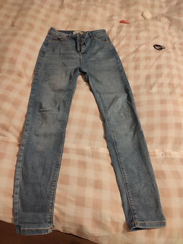 Vaqueros pitillo azules