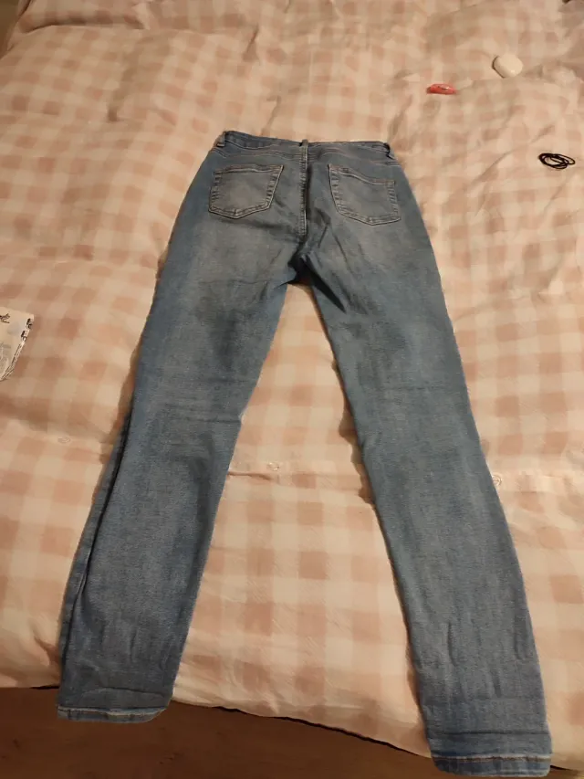 Vaqueros pitillo azules