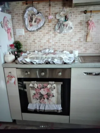 Coordinato Cucina Shabby Chic Beige Rosa