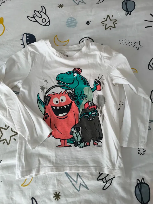 3 Camisetas manga larga niño T116