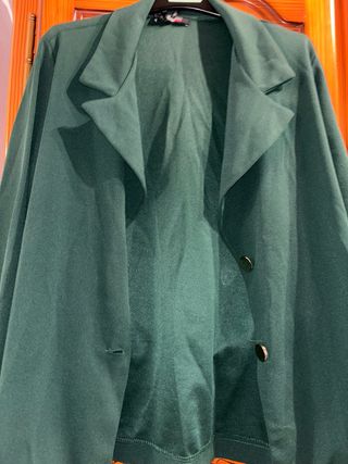 Chaqueta blazer verde