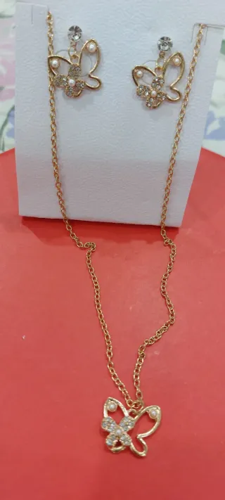 Set Collana e Orecchini Farfalla Bijoux