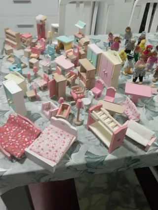 Casa de muñecas con luz