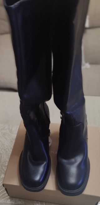 Botas altas negras mujer