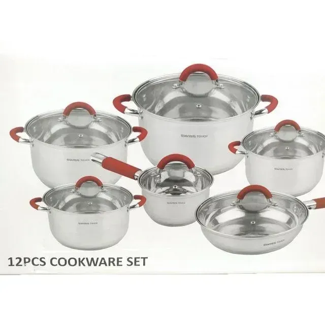 Batería cocina 12 pcs inox NUEVA