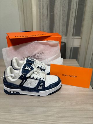 Scarpe Louis Vuitton Uomo Blu Bianco