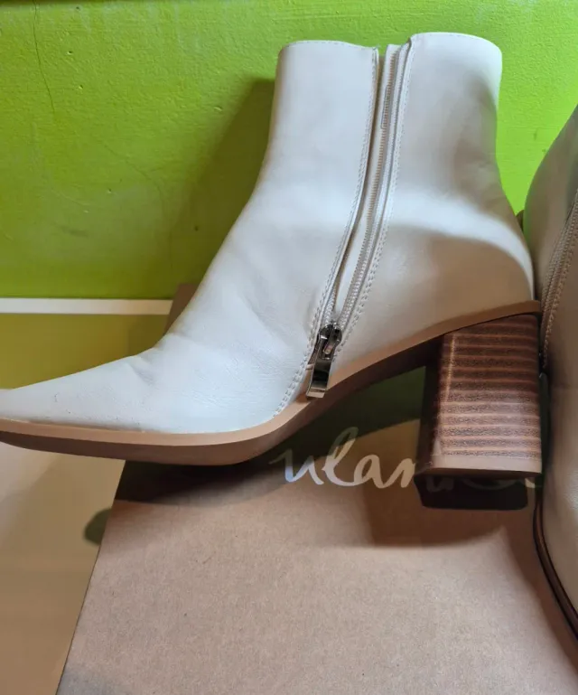 Botines blanco roto mujer