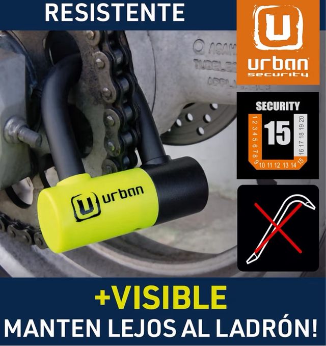 URBAN UR59 Lucchetto Moto Disco Mini U ø14mm