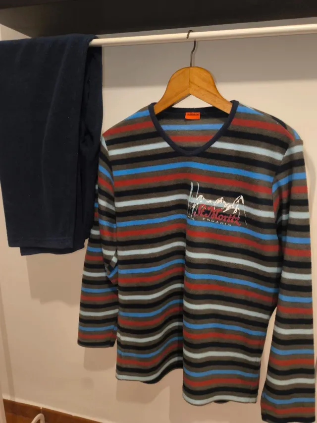 Pijama completo rayas talla XL