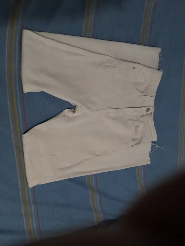 Pantalón Blanco Stradivarius Talla 32