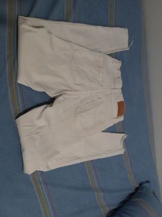 Pantalón Blanco Stradivarius Talla 32