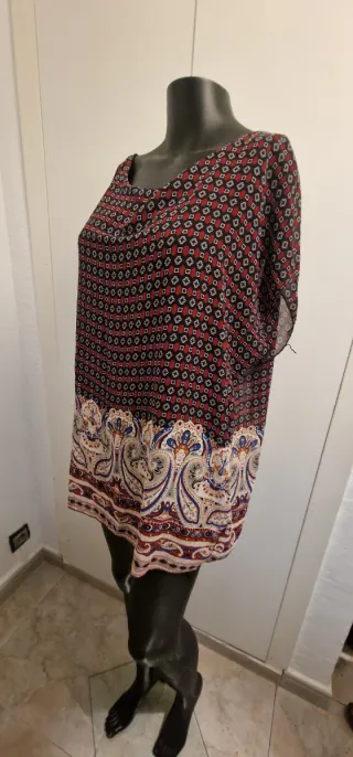 Blusa estampada talla única