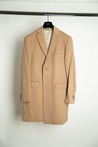 Abrigo lana virgen MIRTO camel talla 54