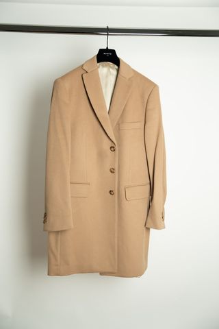 Abrigo lana virgen MIRTO camel talla 54