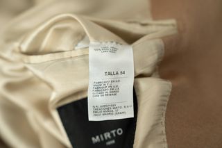 Abrigo lana virgen MIRTO camel talla 54