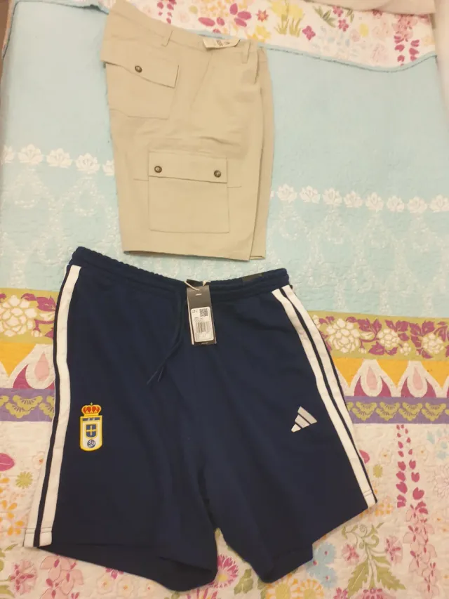Shorts beige e blu Taglia M/38