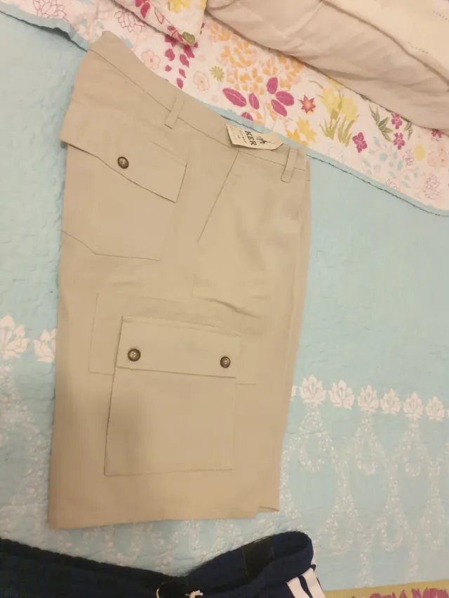 Shorts beige e blu Taglia M/38