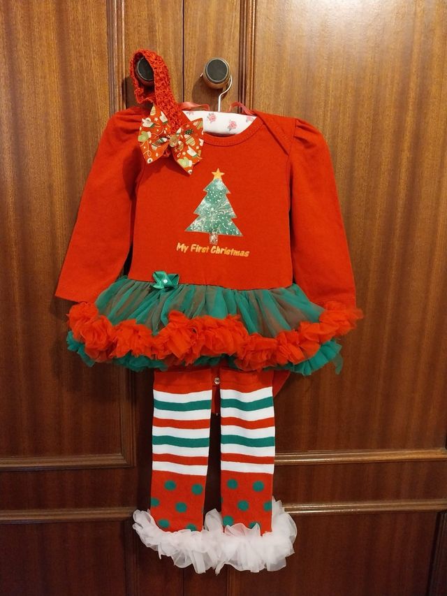 Disfraz árbol Navidad 6-9 meses niña