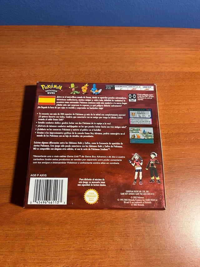 Pokémon Edición Rubí - Game Boy Advance ORIGINAL