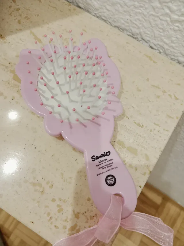 Cepillo Hello Kitty Corazón Rosa Blanco