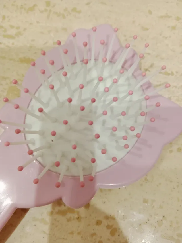 Cepillo Hello Kitty Corazón Rosa Blanco