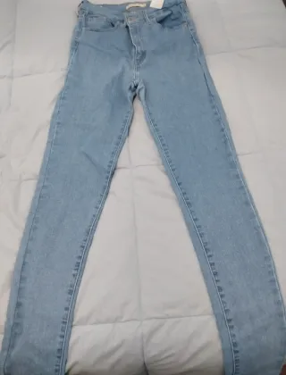 Pantalón Levi's Pitillo Talla 29 Azul Claro
