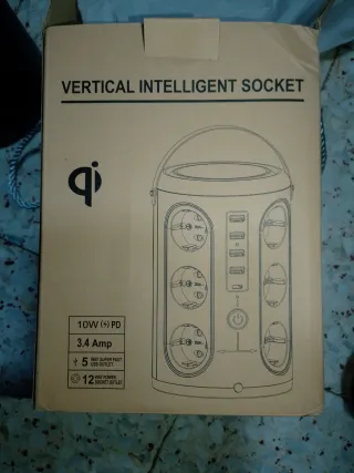 Regleta Torre USB y Enchufes