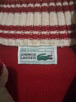 Jersey Lacoste Vintage Auténtico Talla L