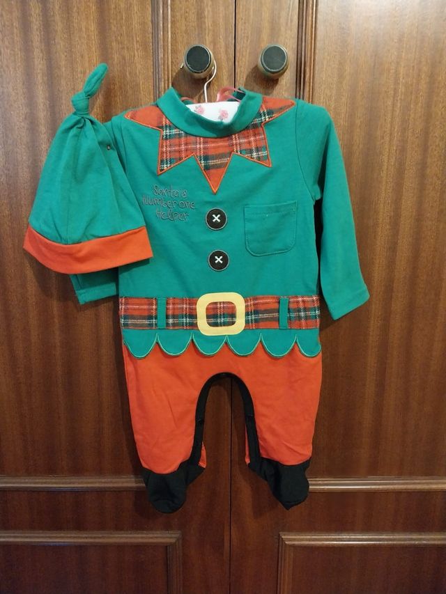 Disfraz Elfo Talla 6-9 Meses