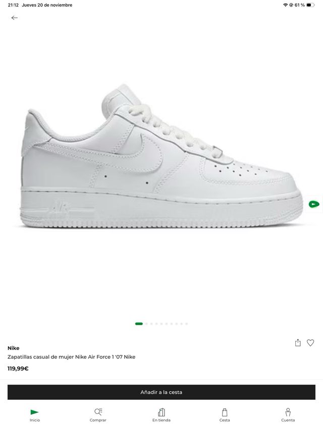 Nike Air Force 1 Blancas