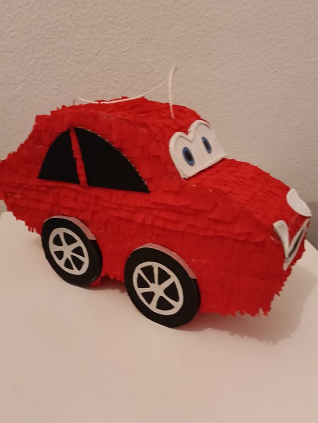 Piñata Coche Rojo y pony