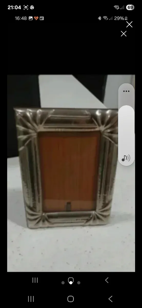 Marco de fotos plateado