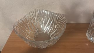 Set 2 vasi cristallo trasparente