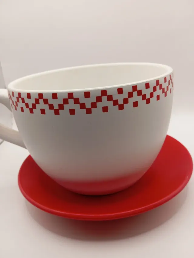 Grande tazza portavaso natalizia