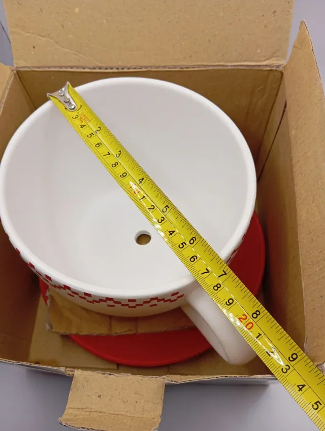 Grande tazza portavaso natalizia