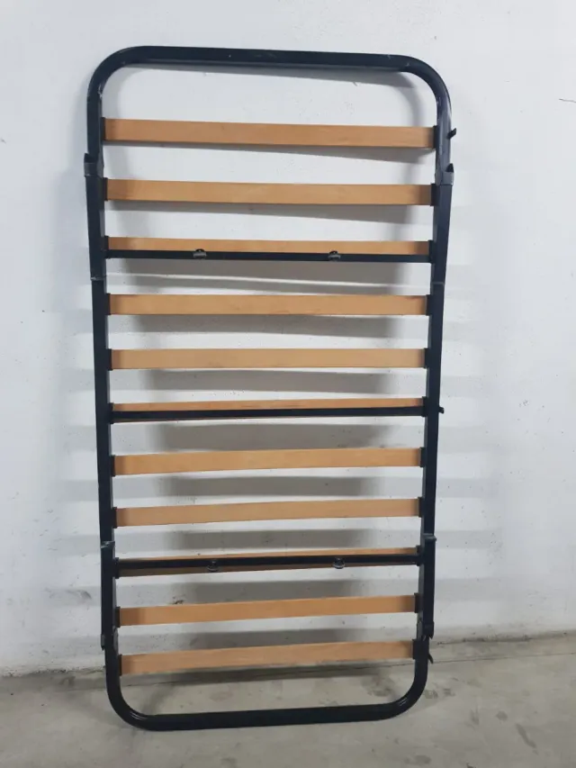 Somier patas plegables metal y madera