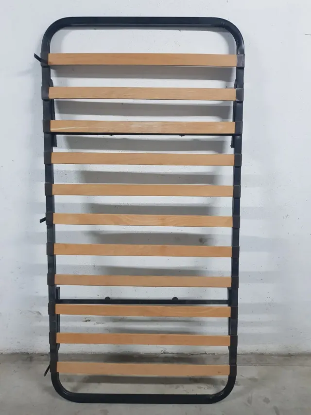 Somier patas plegables metal y madera