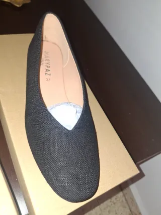 Bailarinas Marypaz Beige y Negras Talla 37