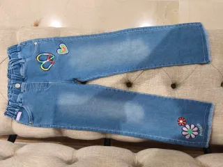 Pantalón vaquero niña cintura elástica