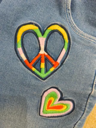 Pantalón vaquero niña cintura elástica