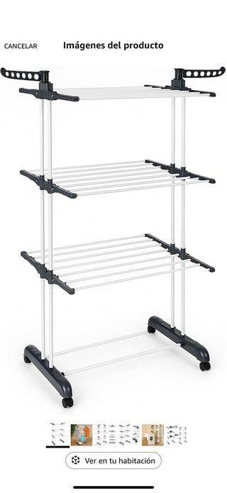 Tendedero Vertical Plegable Alta Capacidad