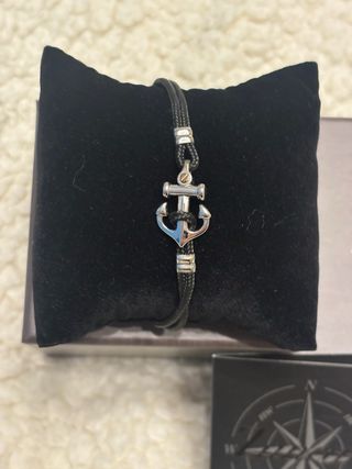 Bracciale Uomo Zancan Ancora Argento 925 Nero