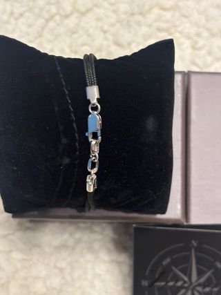 Bracciale Uomo Zancan Ancora Argento 925 Nero