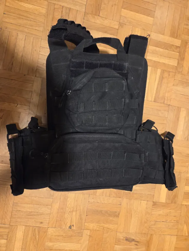 Chaleco Táctico Airsoft Negro