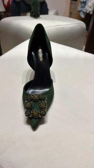 Zapatos de salón Colour Cherie verdes 37