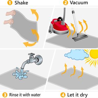 Tappeto ingresso antracite nero 90x120