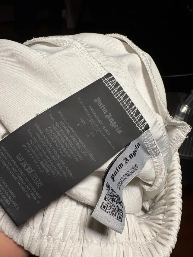 Pantaloncini Palm Angels bianchi