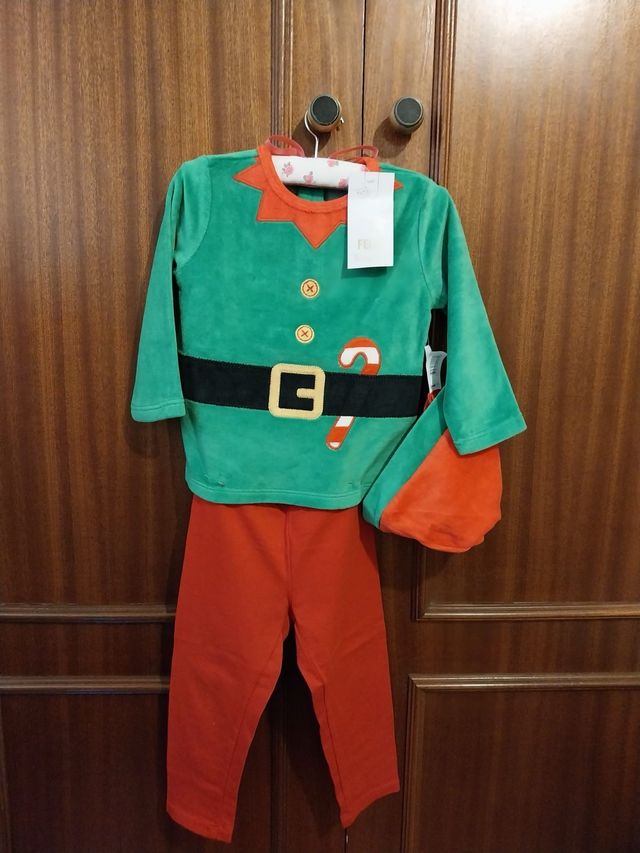 Disfraz Elfo Niño Talla 12-18 Meses